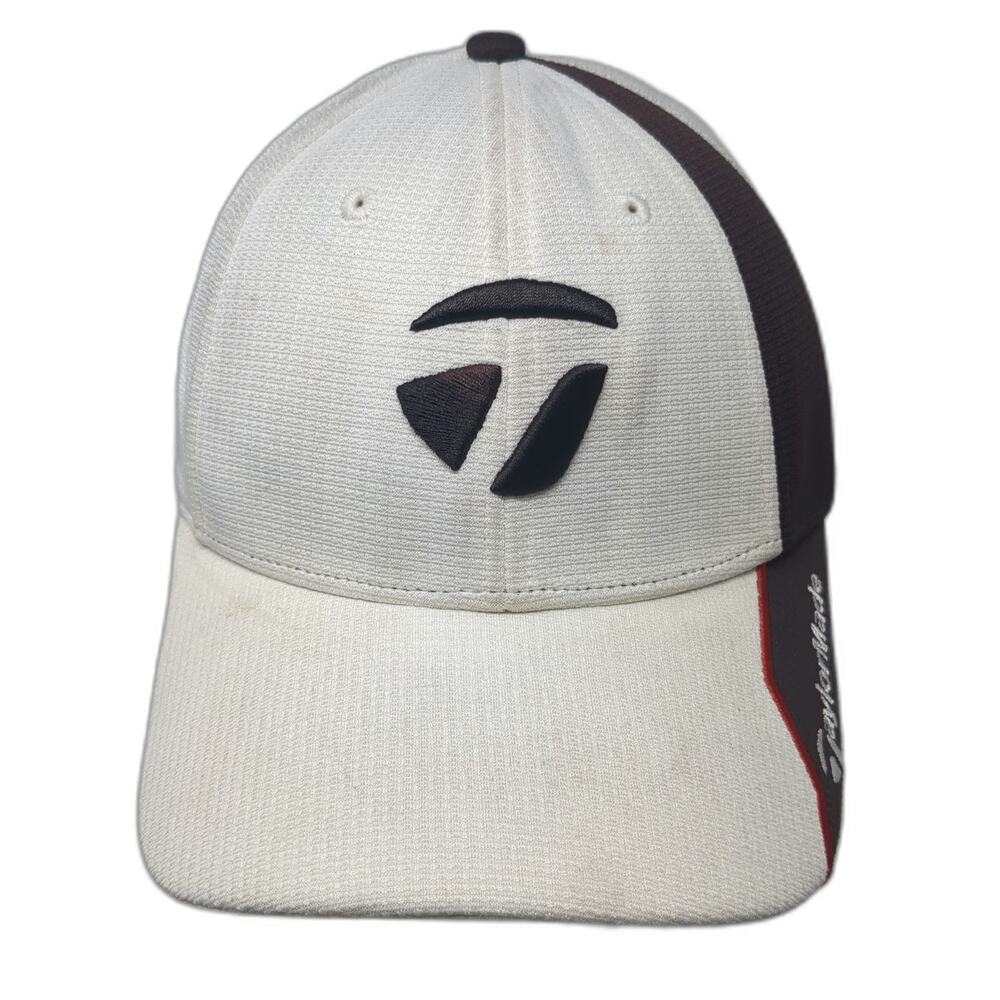 TaylorMade Baseball Cap White One Size Slideback Side Logo Golf Performance Hat